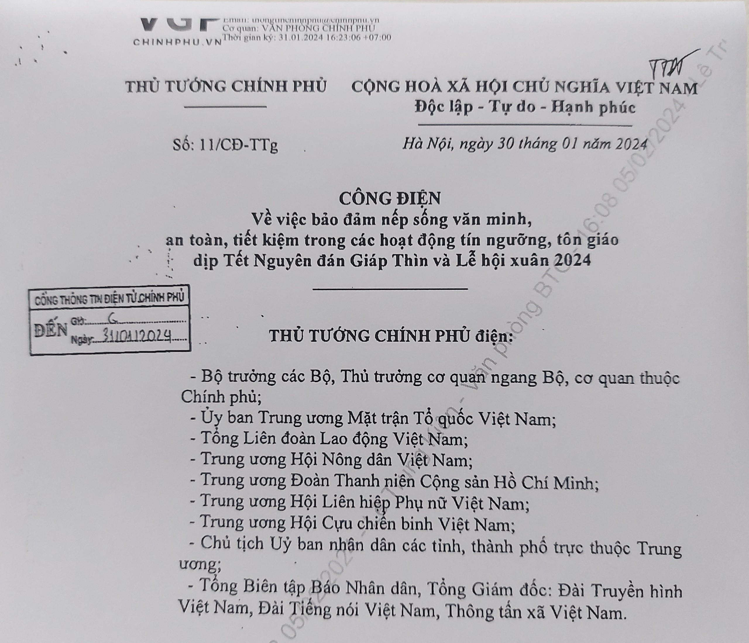 cong-dien-cua-thu-tuong-chinh-phu-ve-viec-bao-dam-nep-song-van-minh-an-toan-tiet-kiem-trong-cac-hoat-dong-tin-nguong-ton-giao-dip-tet-nguyen-dan-giap-thin-va-le-hoi-xuan-2024