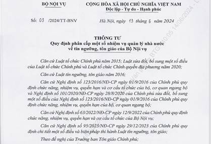 bo-noi-vu-ban-hanh-thong-tu-so-032024tt-bnv-quy-dinh-phan-cap-mot-so-nhiem-vu-quan-ly-nha-nuoc-ve-tin-nguong-ton-giao