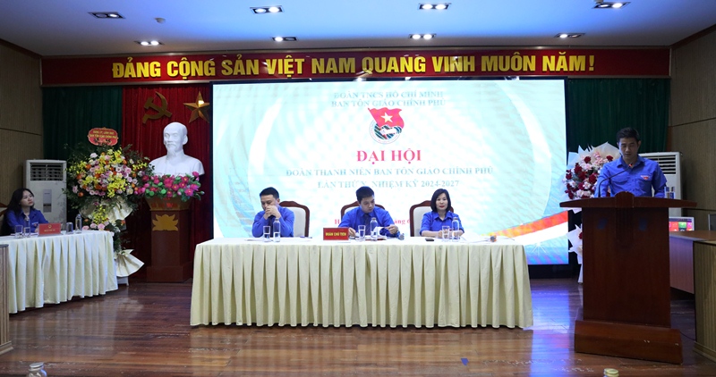 dai-hoi-doan-thanh-nien-ban-ton-giao-chinh-phu-lan-thu-x-nhiem-ky-2024-2027