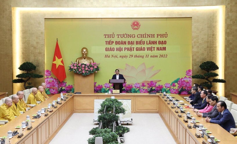 thu-tuong-pham-minh-chinh-tiep-doan-chuc-sac-lanh-dao-giao-hoi-phat-giao-viet-nam