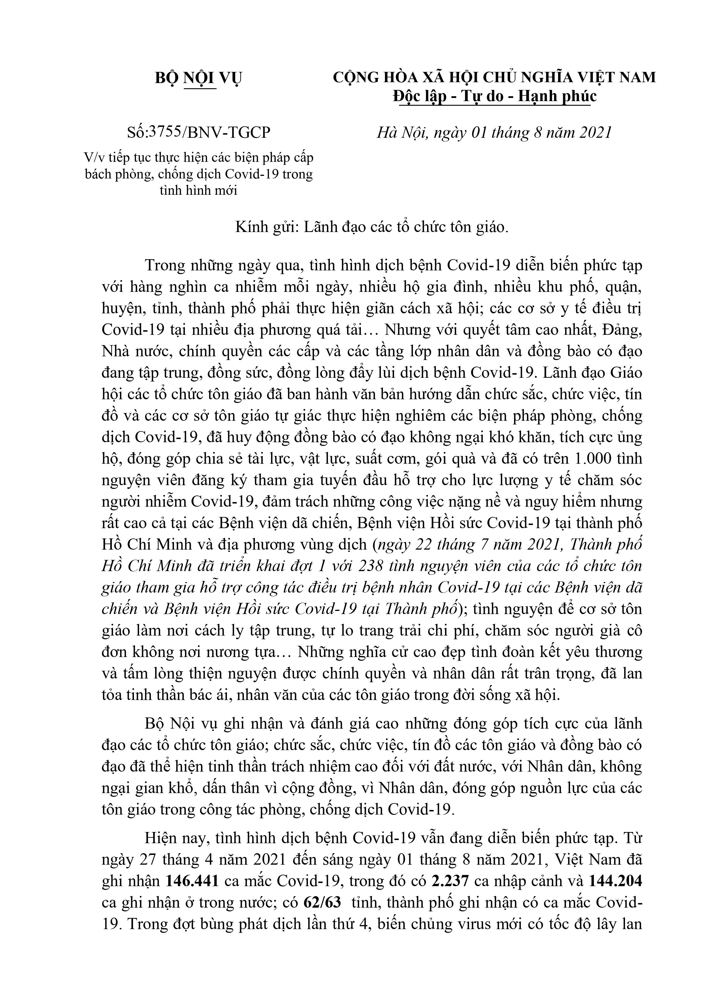 cac-to-chuc-ton-giao-tiep-tuc-thuc-hien-cac-bien-phap-cap-bach-phong-chong-dich-covid-19-trong-tinh-hinh-moi